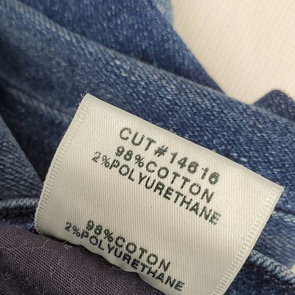 J Brand Ruby High Rise Cropped Jeans 29 Mystic Blue Distressed Gorpcore Casual - Picture 6 of 12